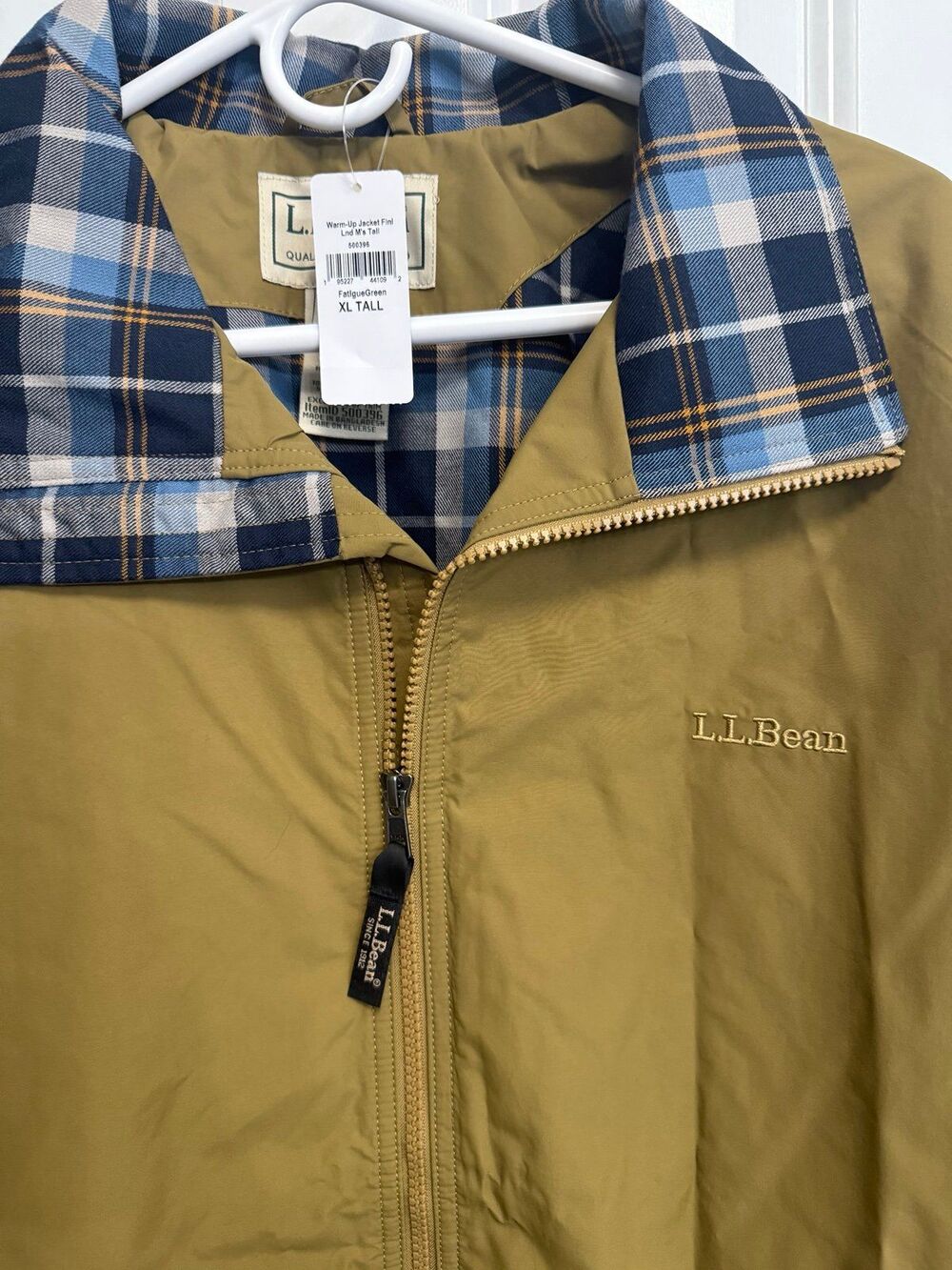 LL Bean Men’s Warm Up Jacket NEW